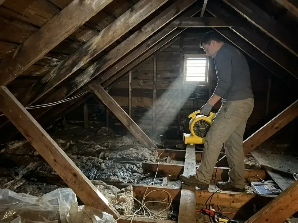 attic-water-damage-drying-proc-007 — frequently asked questions, Emergency Water Extraction & 24/7 Flood Response in Chester…